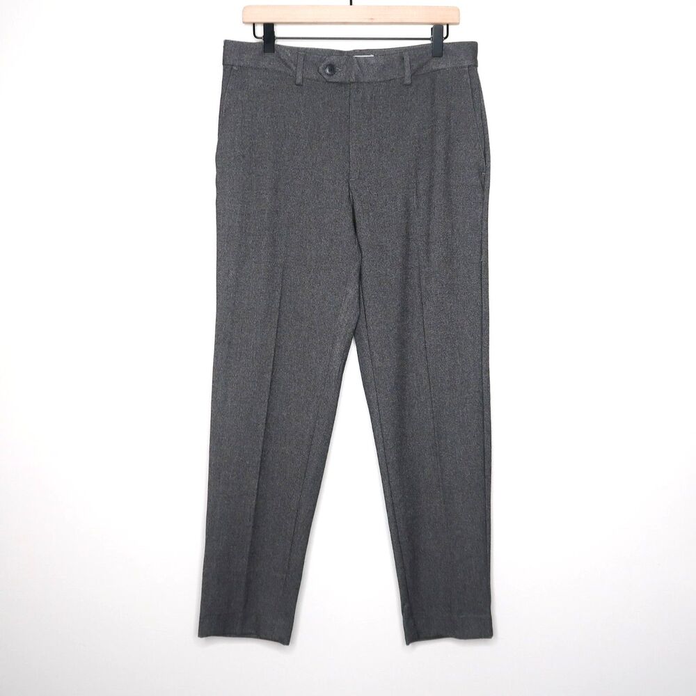 Goodfellow & Co Mens Dress Pants Size 30x30 Gray Slim Fit Soft Trousers Corpgore